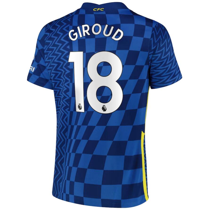 2021/22 Chelsea Home Kit Soccer Jersey Giroud 18 printing